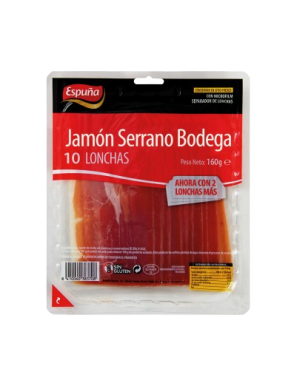 JAMON ESPUÑA C/38370 LONCHA CURADO B/160 GR