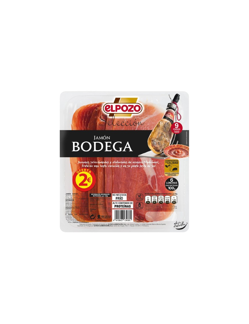 JAMON LONCH BODEGA EPOZO C/13438 (2€) B/100GR.SUPE