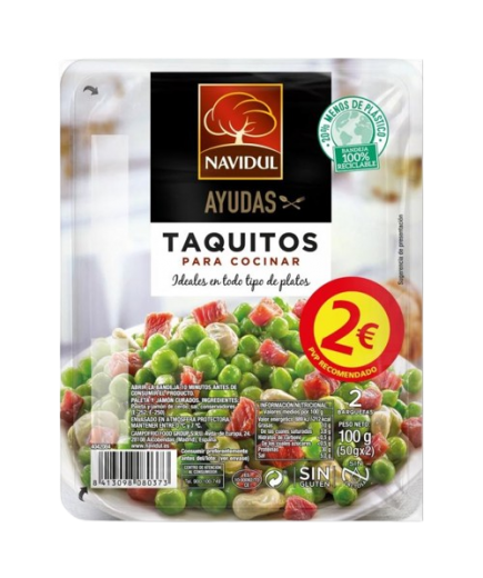 JAMON TAQUITOS NAVIDUL C/38837 EST/100 GR