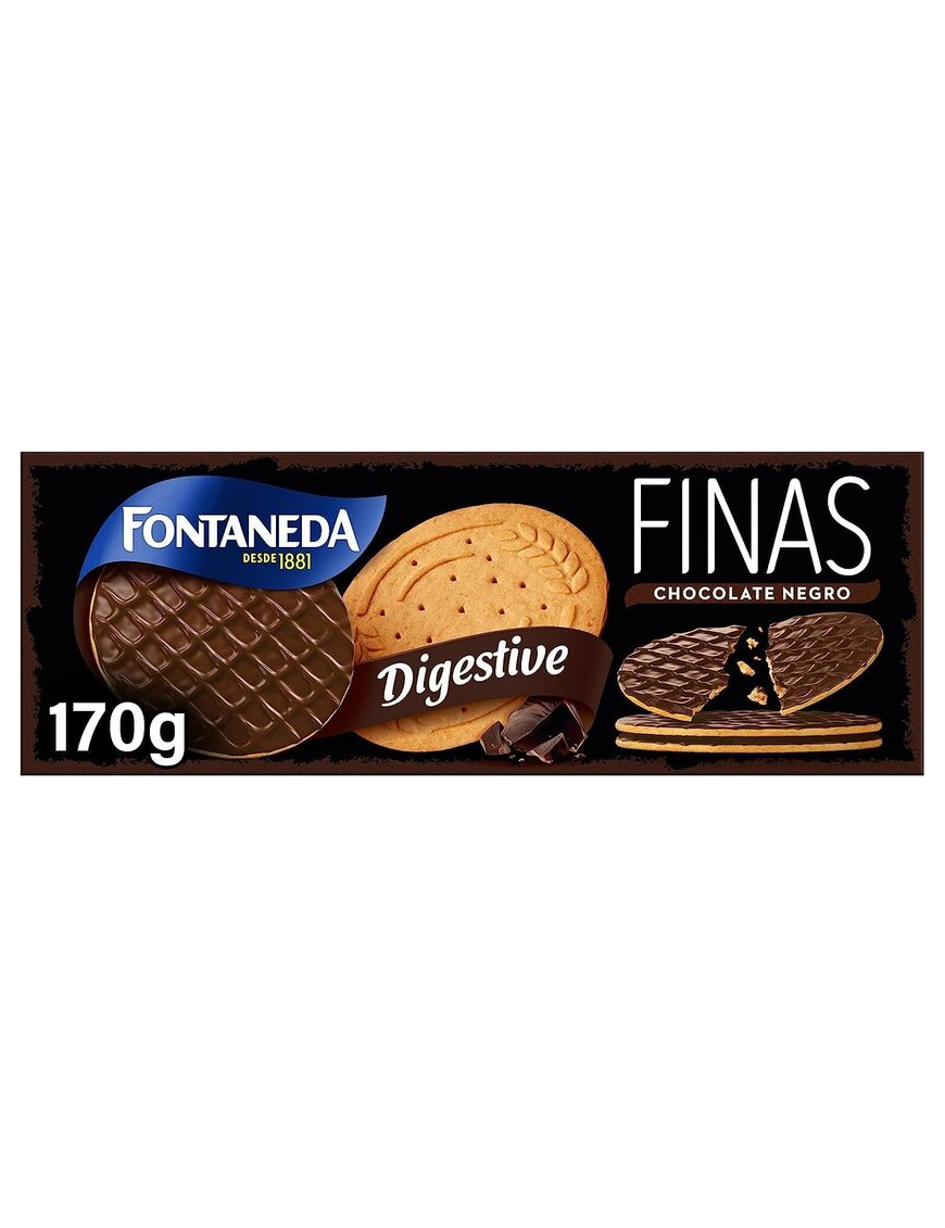 GALLETAS FONTANEDA DIGESTIVE FINA CHOCO N P/170 GR