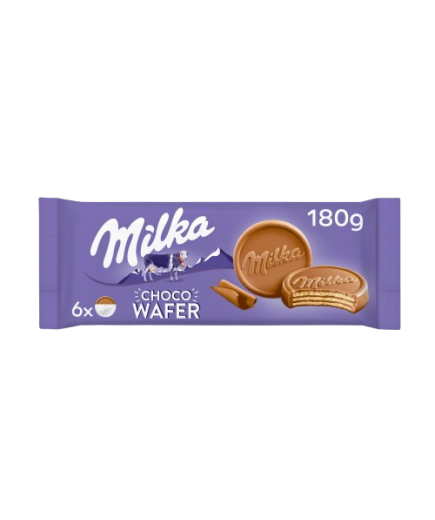 GALLETAS MILKA CHOCO WAFER  P/180 GR