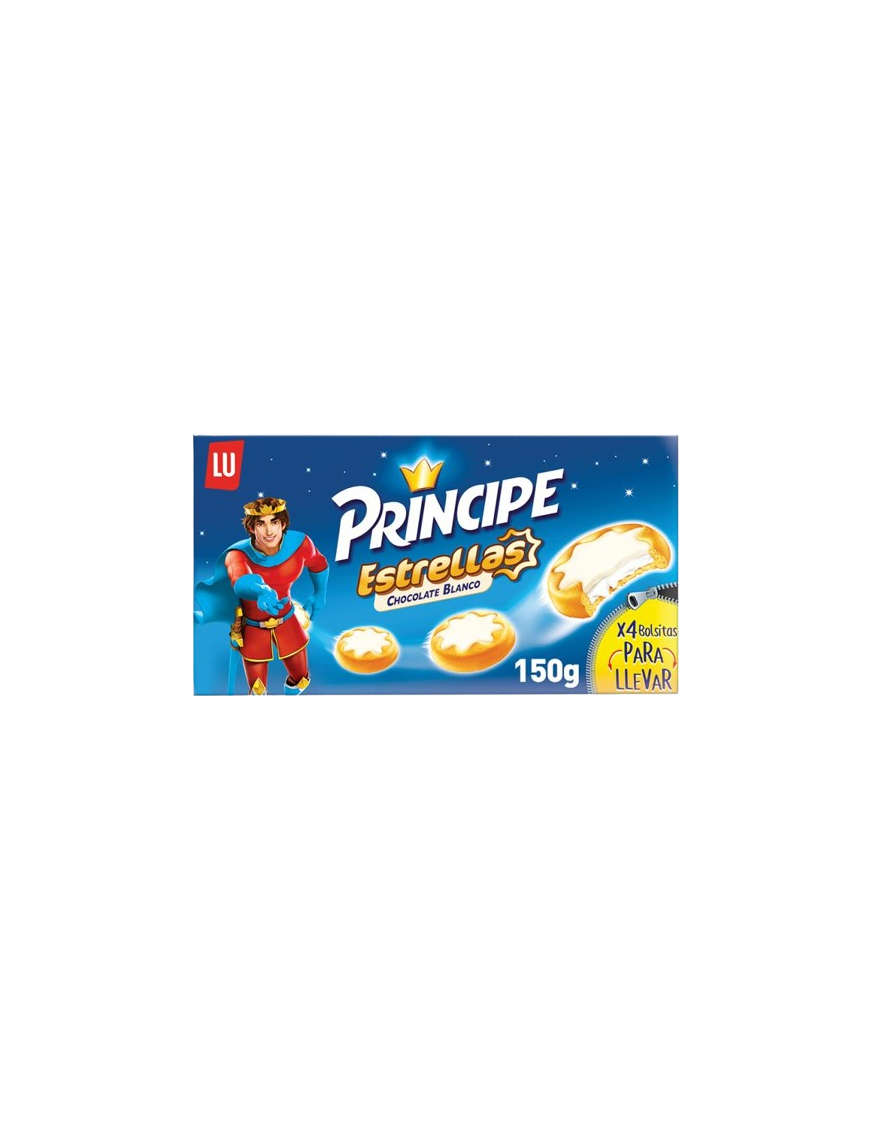 GALLETAS PRINCIPE ESTRELLA CHOCO-BLANCO P/150 GR