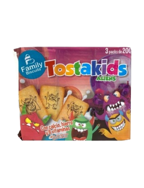 GALLETA FAMILY BISCUITS TOSTAKIDS P/600GR