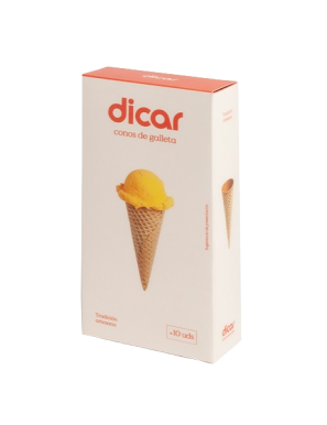 CONO GALLETA HELADO DICAR EST/10UD