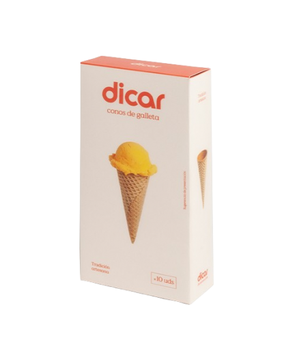 CONO GALLETA HELADO DICAR EST/10UD