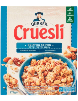 CEREALES CRUESLI FRUTOS SECOS P/375 GR