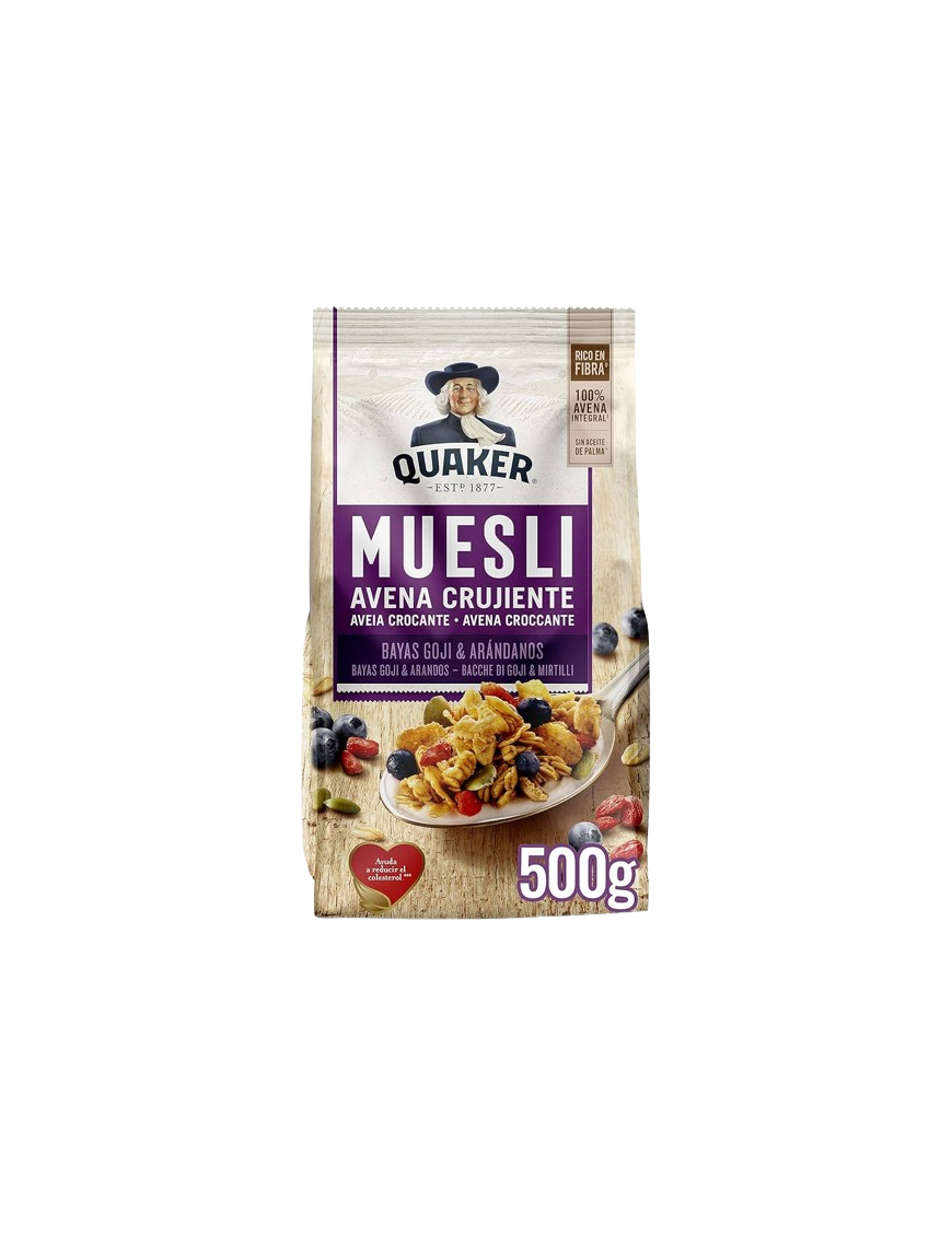 COPOS AVENA MUESLI GOJI & ARANDANOS QUAKER B/350GR