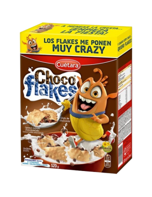 CEREALES CUETARA CHOCO-FLAKES CAJA 520.GR