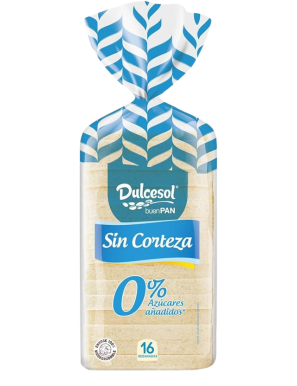 PAN DULCESOL BLANCO SIN CORTEZA B/450 GR