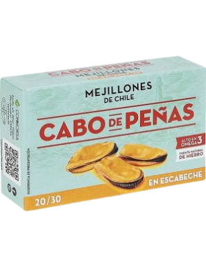 MEJILLON 20/30 ESCABECHE C.PEÑAS (CHILE)P/2U X120G