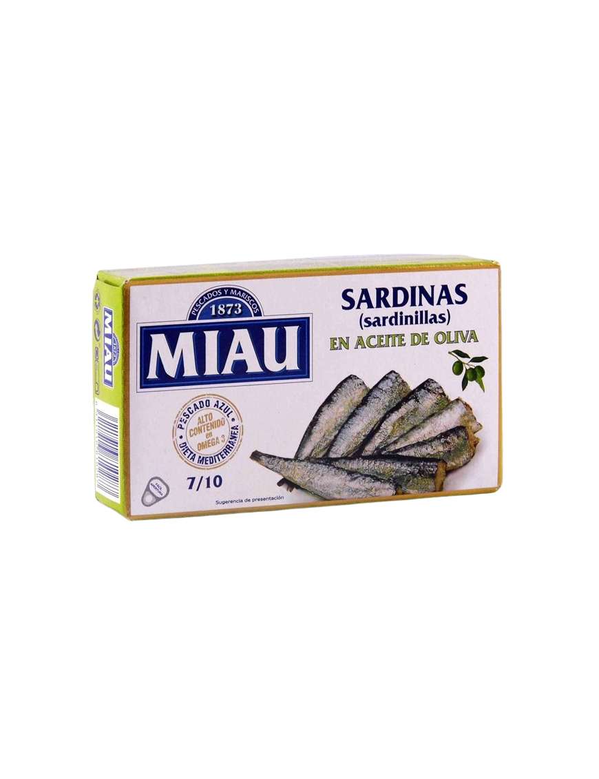 SARDINILLAS MIAU A/OLIVA 7/10  L/85GR