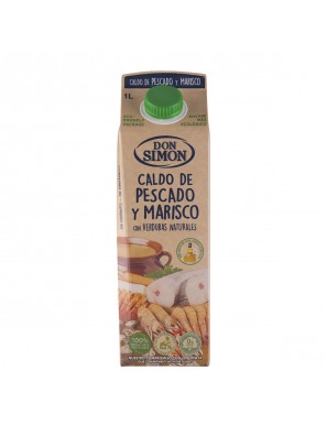 CALDO PESCADO/MARISCO LIQUIDO DON SIMON BRICK 1 L