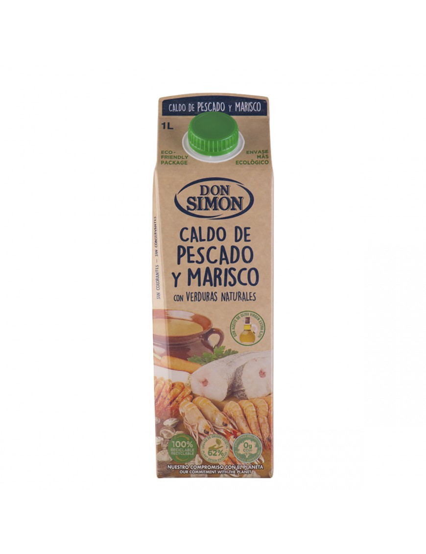 CALDO PESCADO/MARISCO LIQUIDO DON SIMON BRICK 1 L