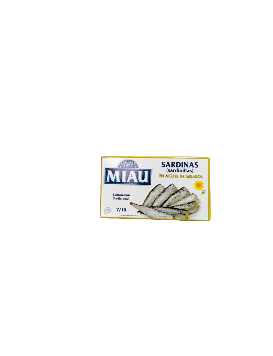 SARDINILLAS MIAU A/VEGETAL 7/10  L/85 GR