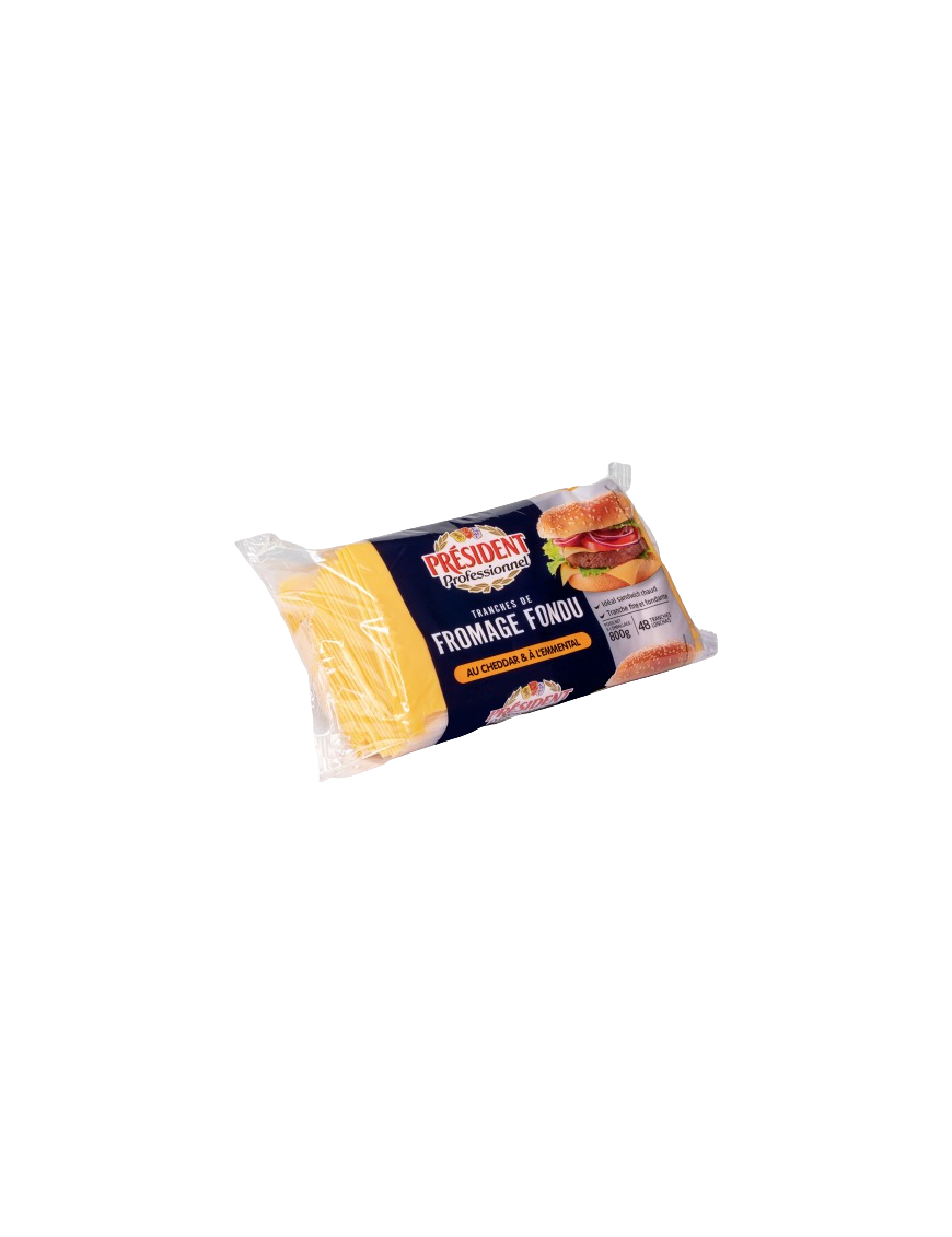 QUESO CHEDDAR & EMMENTAL LONCHA PRESIDENT 800GR