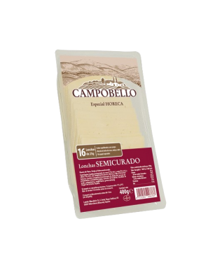 QUESO LONCHA CAMPOBELLO SEMICURADO B/400 GR