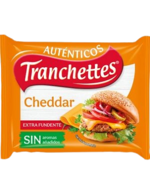 QUESO LONCHA TRANCHETTES CHEDDAR PAQ/8 UDS (150GR)