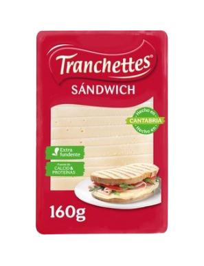 QUESO LONCHA TRANCHETTES SANDWICH P/160GR