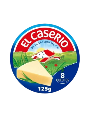 QUESO PORCIONES CASERIO  ESTUCHE 8UD 125 GR