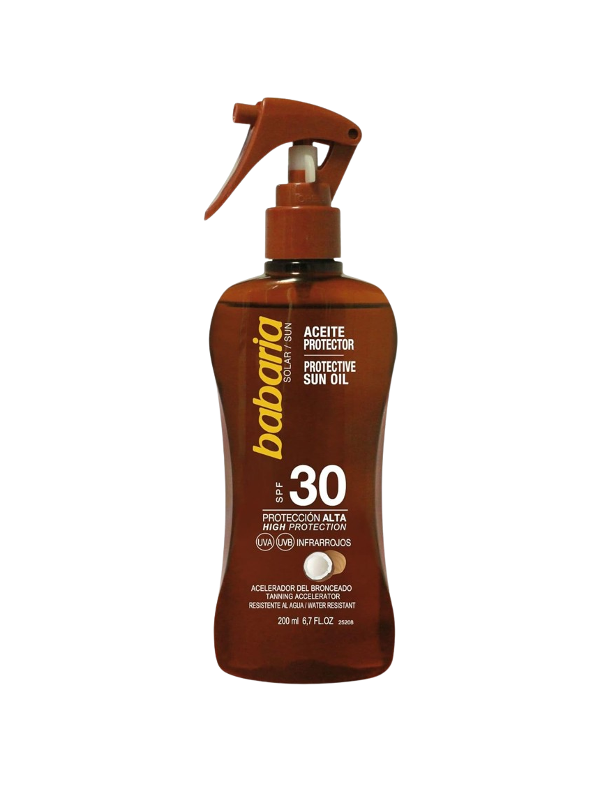 SOL ACEITE BABARIA COCO F-30 PISTOLA 200ML.+ AFT