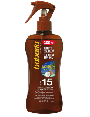 SOL ACEITE BABARIA MONOI TAHITI F-15 PISTOLA 300ML