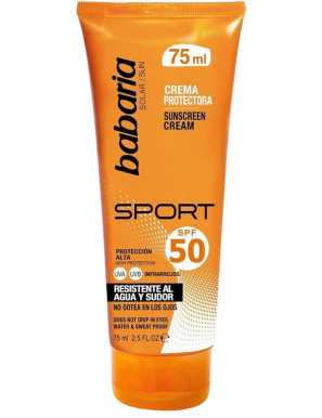 SOL CREMA PROTECTORA BABARIA SPORT F-50 TUBO 75ML