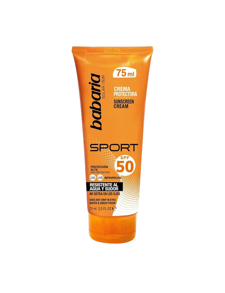 SOL CREMA PROTECTORA BABARIA SPORT F-50 TUBO 75ML