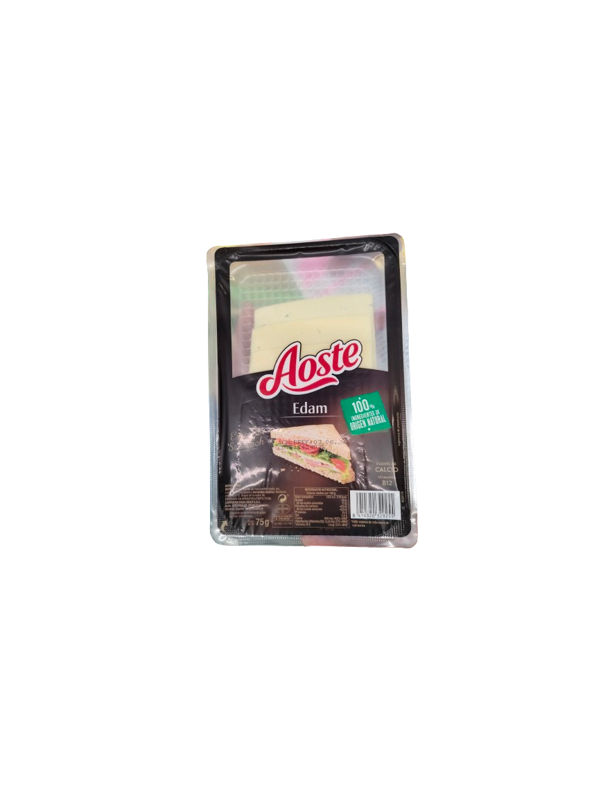 QUESO LONCHA AOSTE EDAM  C/37527 B/75G