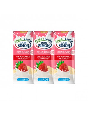 FUNCIONA ZERO FRESA-PLATANO DON SIMON P/6X200 ML