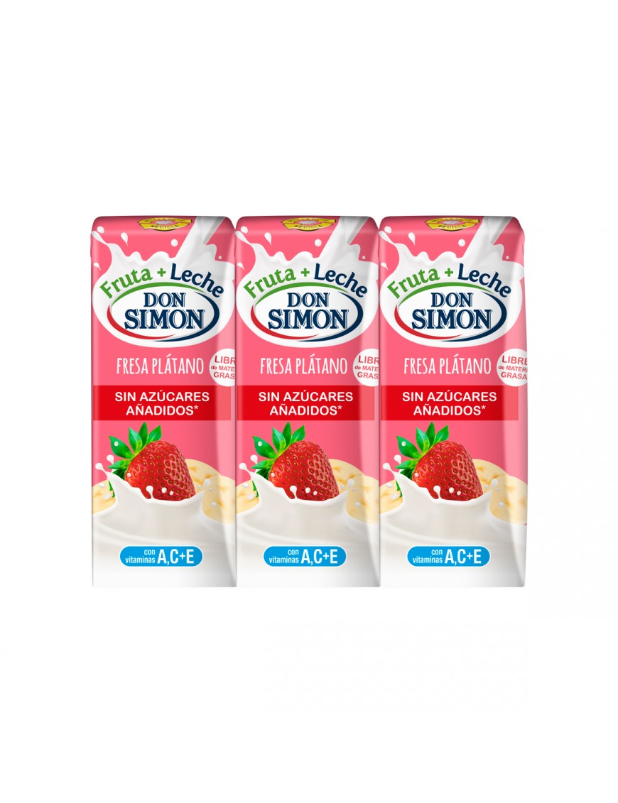 FUNCIONA ZERO FRESA-PLATANO DON SIMON P/6X200 ML