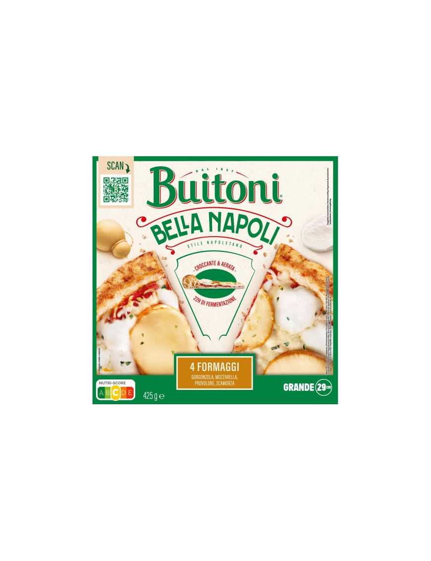 PIZZA  CONG. BUITONI BELLA NAPOLI 4 QUESOS  425GR