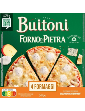 PIZZA  CONG. BUITONI FORNO PIETRA 4 FORMAGIO 340GR