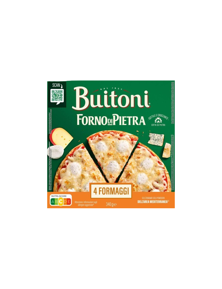 PIZZA  CONG. BUITONI FORNO PIETRA 4 FORMAGIO 340GR