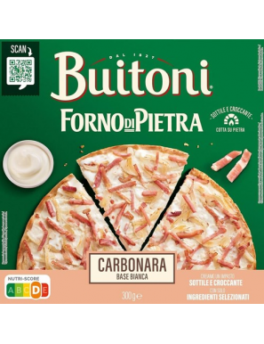 PIZZA  CONG. BUITONI FORNO PIETRA CARBONARA 300GR.