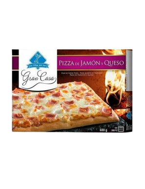 PIZZA  CONG. JAMON/QUESO 35X42 GRAN CASA 600 GR