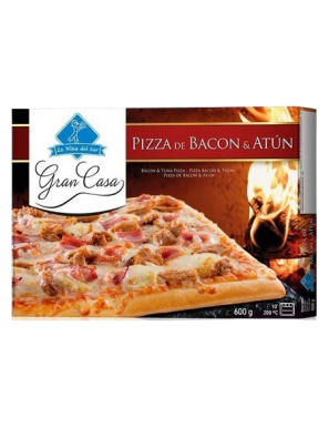 PIZZA  CONG.RECT-35X42 G.CASA BACON/ATUN 600GR