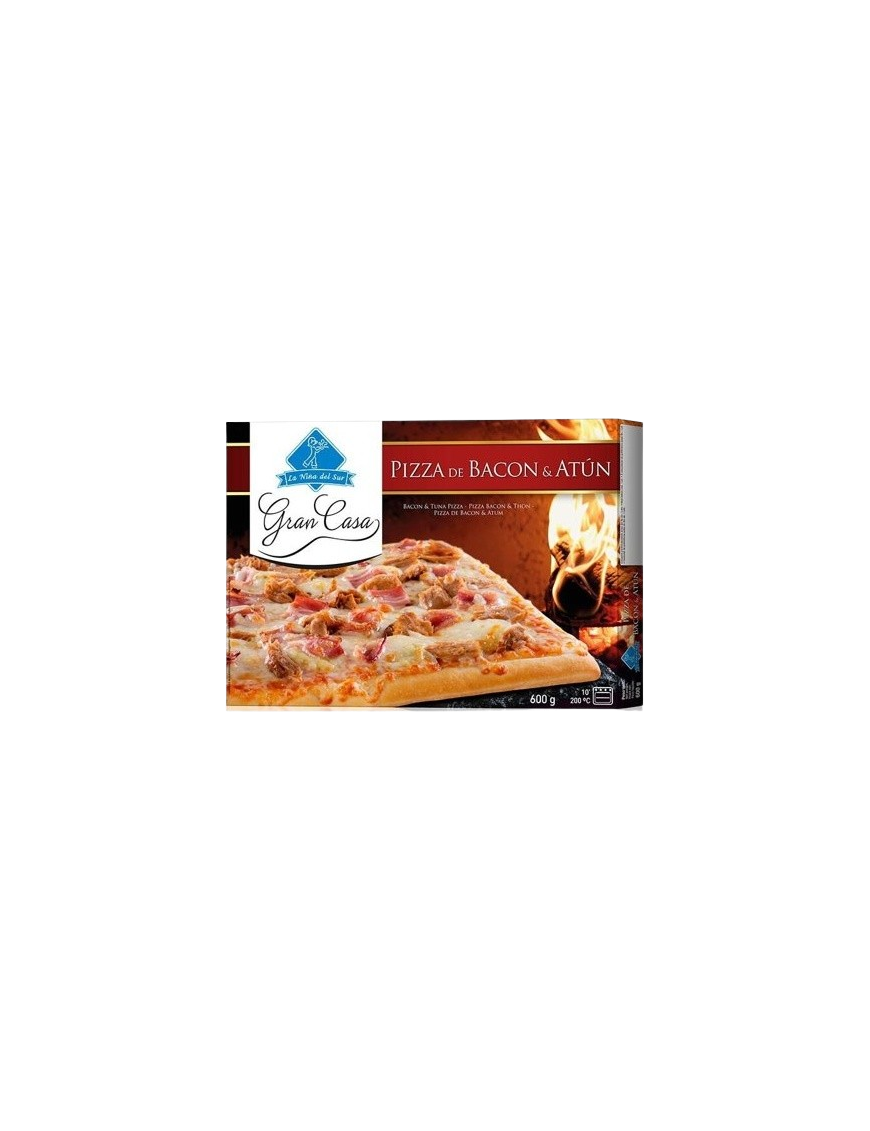 PIZZA  CONG.RECT-35X42 G.CASA BACON/ATUN 600GR