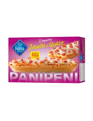 PANINI JAMON/QUESO PANIPENI BAGUETTE 2UD 250GR