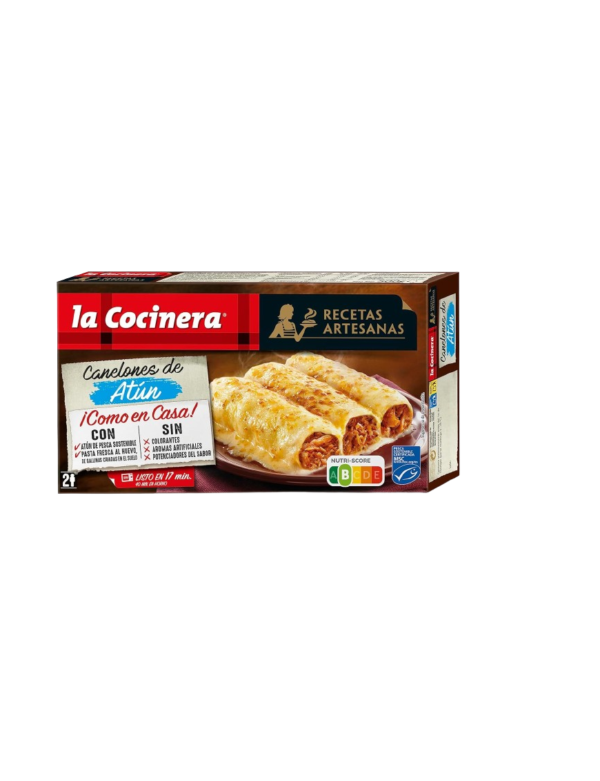 CANELONES CONG. DE ATUN LA COCINERA C/530 GR