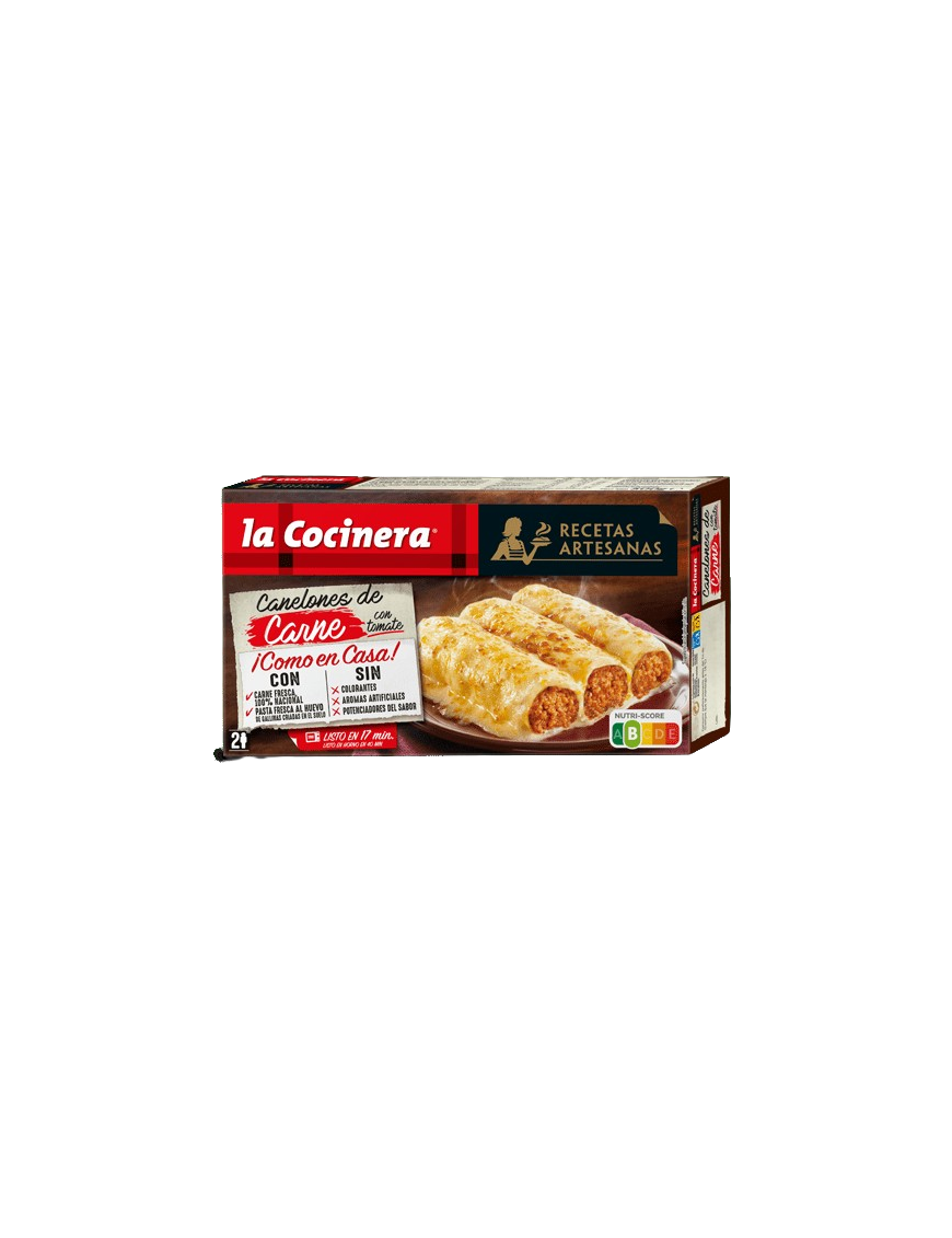 CANELONES CONG. DE CARNE LA COCINERA C/500 GR