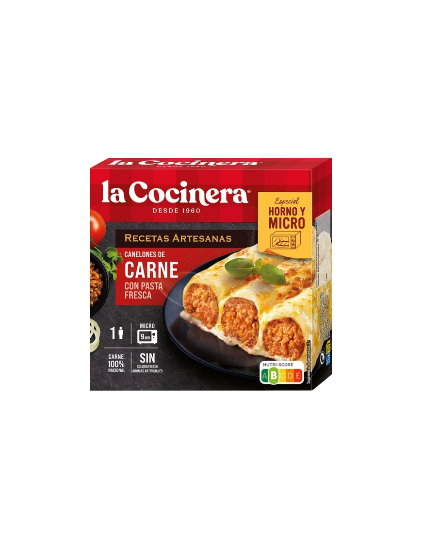 CANELONES CONG. ITALIANA COCINERA MICROONDAS 280GR