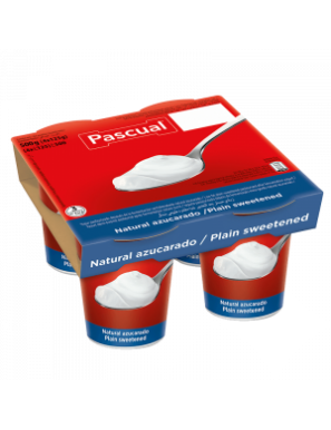 YOGUR PASCUAL SABOR NAT. AZUCARADO PACK-4 UD