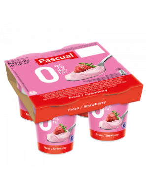 YOGUR PASCUAL DESNAT/FRESA  P/4 500.GR