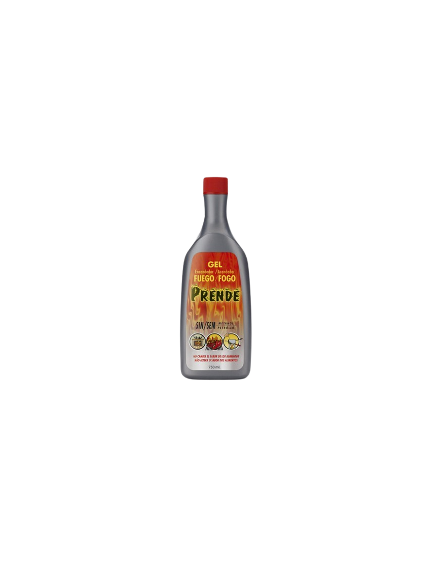 GEL ENCIENDE FUEGO PRENDE BOTELLA 750 ML.