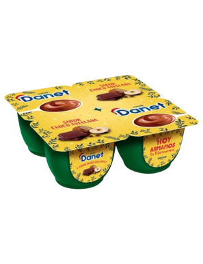 DANONE DANET CHOCO-AVELLANA PACK/4X115 GR