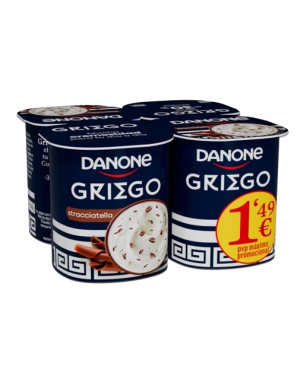 DANONE GRIEGO STRACCIATELLA PACK-4UD