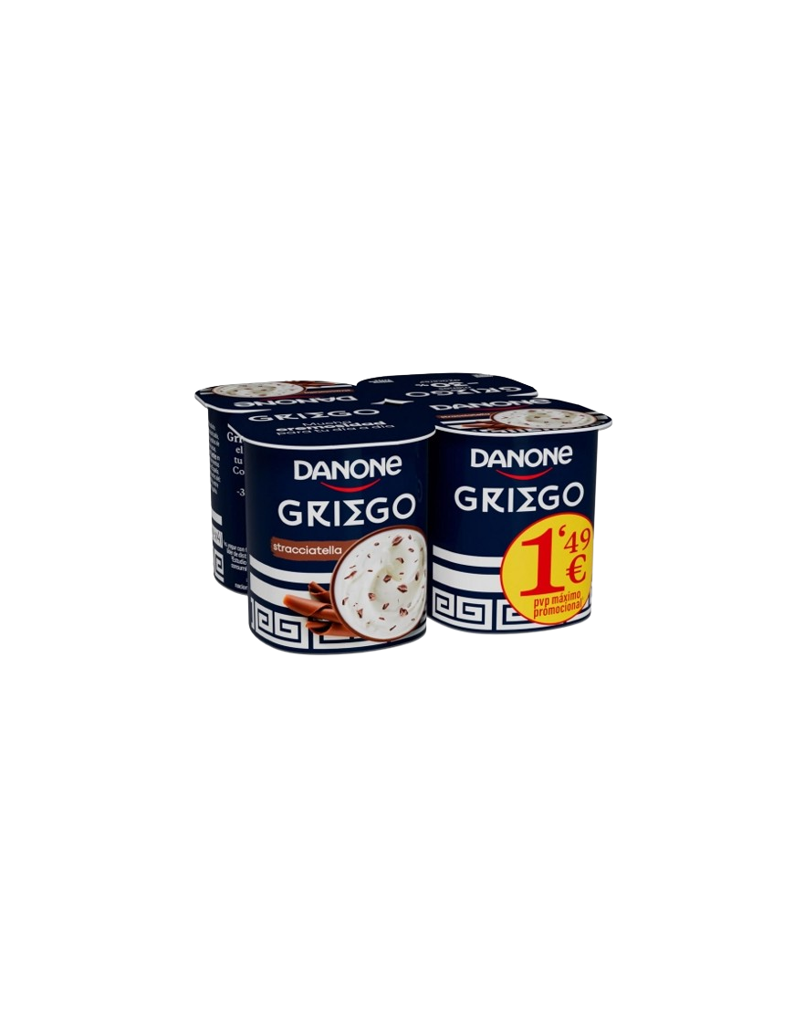 DANONE GRIEGO STRACCIATELLA PACK-4UD