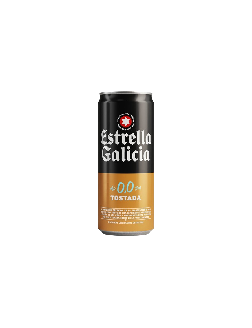 CERVEZA E.GALICIA 0,0%TOSTADA LATA 33CL (SUELTA)