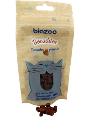 BIOZOO SNACK GATO BOCADITOS ATUN B/50G