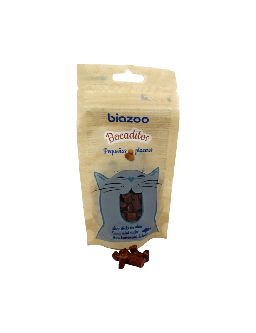 BIOZOO SNACK GATO BOCADITOS ATUN B/50G